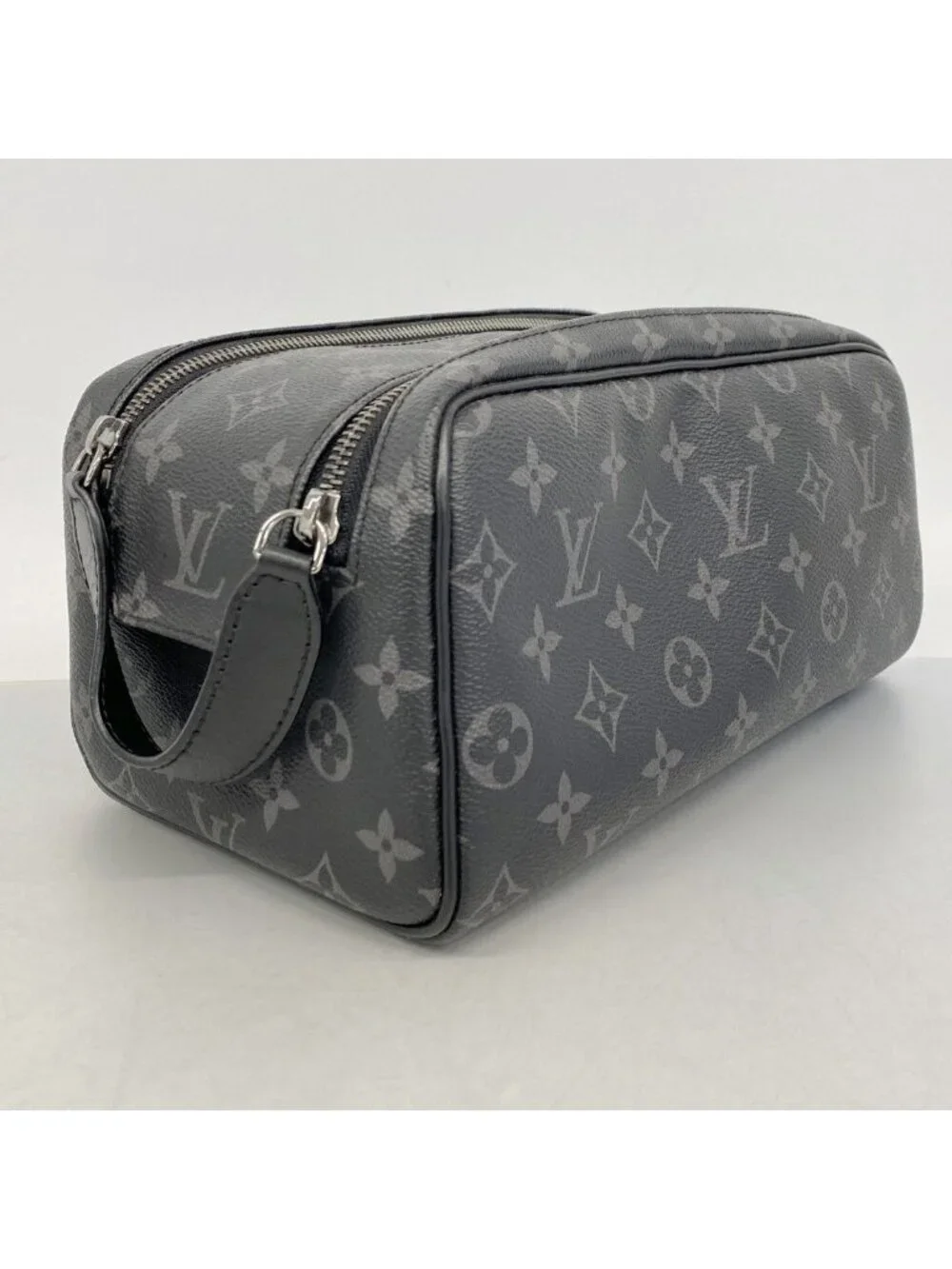 Louis Vuitton Handbag Monogram Eclipse Dopp Kit Black